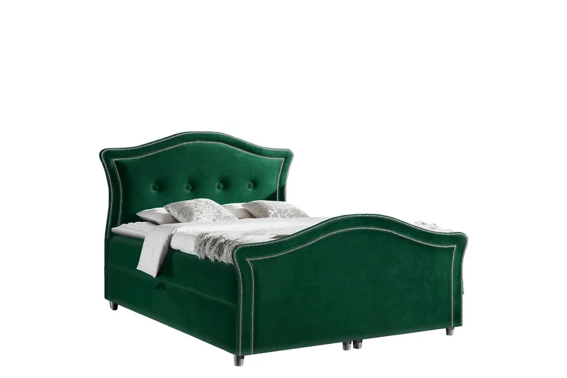 Hestra Lux sängpaketti kontinentalsänky 180x200 cm, Vihreä