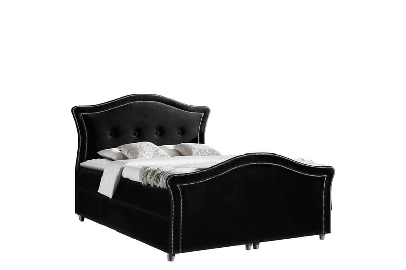 Hestra Lux Sänkypaketti Kontinentalsänky 140x200 cm, Musta