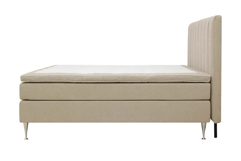 Hilton High Täydellinen Sänkypaketti 160x200 cm - Beige - Huonekalut - Sänky - Jenkkisängyt