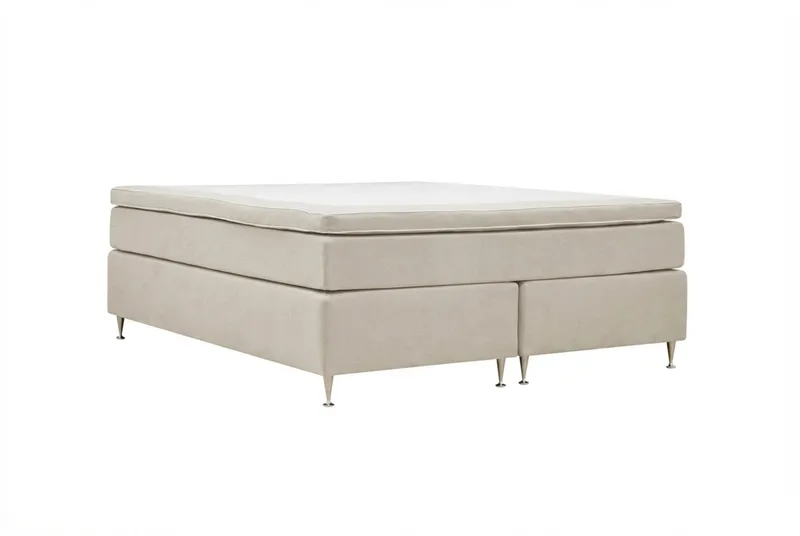 Hilton Lyx -kontinentaalisänky 160x200 cm - Beige - Huonekalut - Sänky - Jenkkisängyt