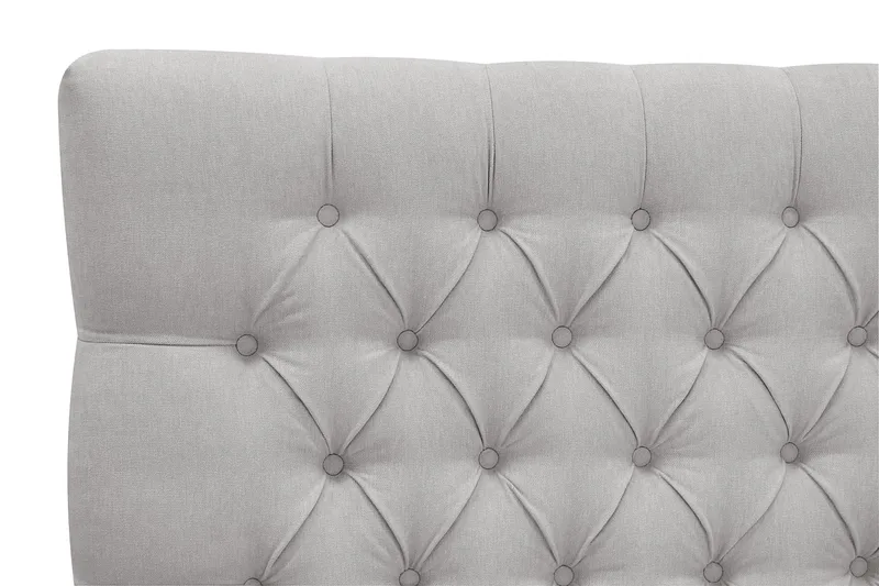 Hilton Lyx Sänkypaketti 160x200 cm Jenkkisänky napitetulla sängynpäädyllä - Harmaa - Huonekalut - Sänky - Jenkkisängyt