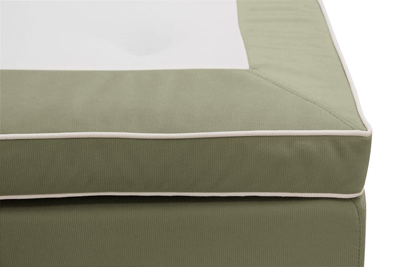 Hilton lyx Sänkypaketti 160x200 cm Jenkkisänky napitetulla sängynpäädyllä - Oliivinvihreä - Huonekalut - Sänky - Jenkkisängyt