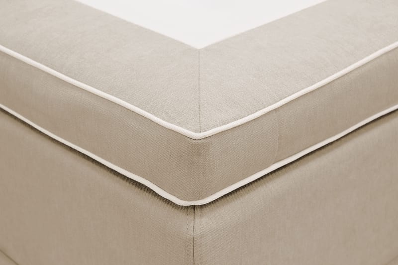 Hilton Lyx Sänkypaketti 180x200 cm Jenkkisänky napitetulla sängynpäädyllä - Beige - Huonekalut - Sänky - Jenkkisängyt