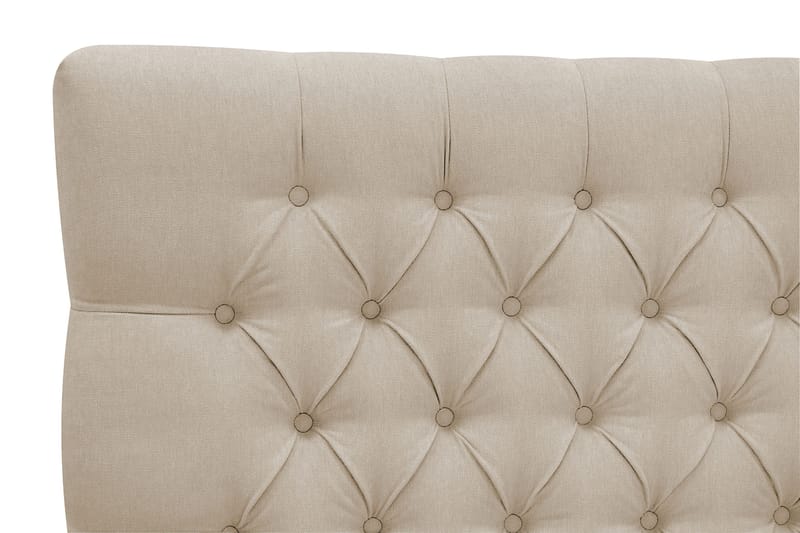 Hilton Lyx Sänkypaketti 180x200 cm Jenkkisänky napitetulla sängynpäädyllä - Beige - Huonekalut - Sänky - Jenkkisängyt