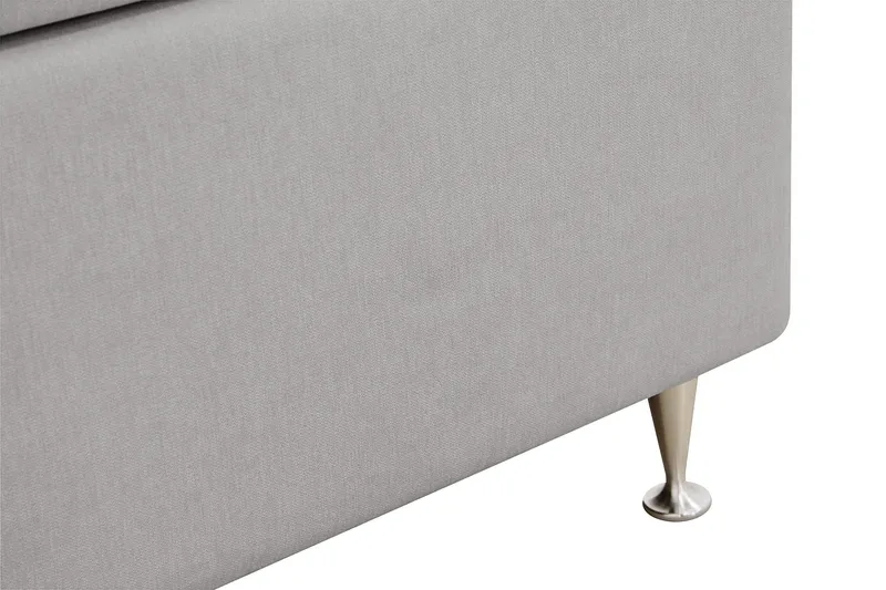 Hilton Lyx Sänkypaketti 180x200 cm Jenkkisänky napitetulla sängynpäädyllä - Harmaa - Huonekalut - Sänky - Jenkkisängyt