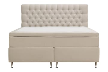 Hilton lyx Sänkypaketti 180x200 cm Jenkkisänky napitetulla sängynpäädyllä sametissa