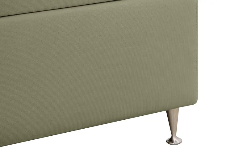 Hilton Lyx Sänkypaketti 180x200 cm Jenkkisänky napitetulla sängynpäädyllä samettia - Oliivinvihreä - Huonekalut - Sänky - Parisänky