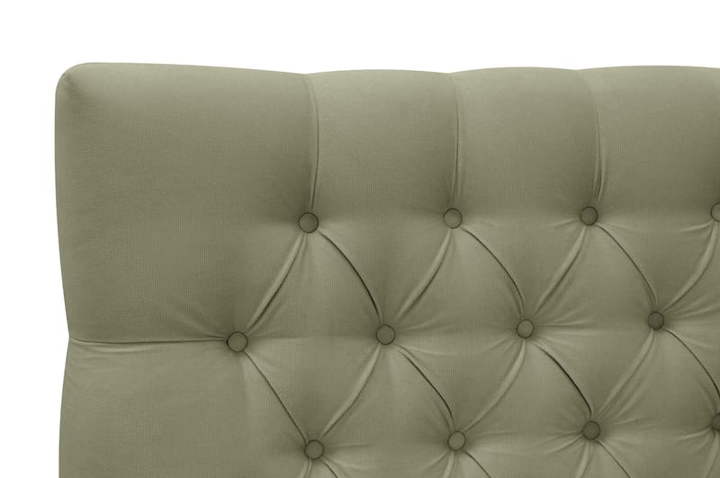 Hilton Lyx Sänkypaketti 180x200 cm Jenkkisänky napitetulla sängynpäädyllä samettia - Oliivinvihreä - Huonekalut - Sänky - Jenkkisängyt