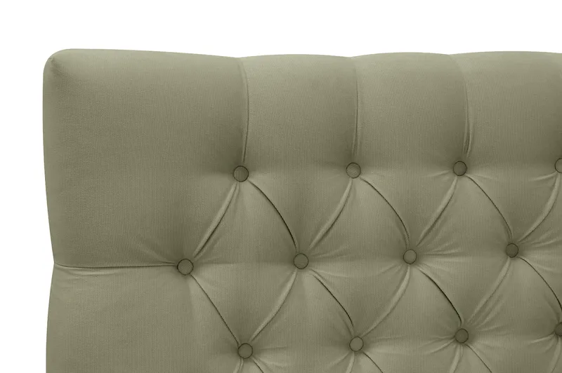 Hilton Lyx Sänkypaketti 180x200 cm Jenkkisänky napitetulla sängynpäädyllä samettia - Oliivinvihreä - Huonekalut - Sänky - Parisänky