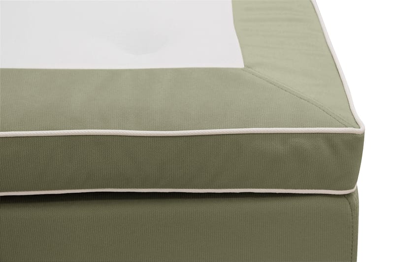 Hilton Lyx Sänkypaketti 180x200 cm Jenkkisänky napitetulla sängynpäädyllä samettia - Oliivinvihreä - Huonekalut - Sänky - Jenkkisängyt