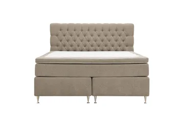 Hilton Lyx Täydellinen sänkypaketti 160x200 cm jenkkisänky napitetulla chenille-sängynpäädyllä