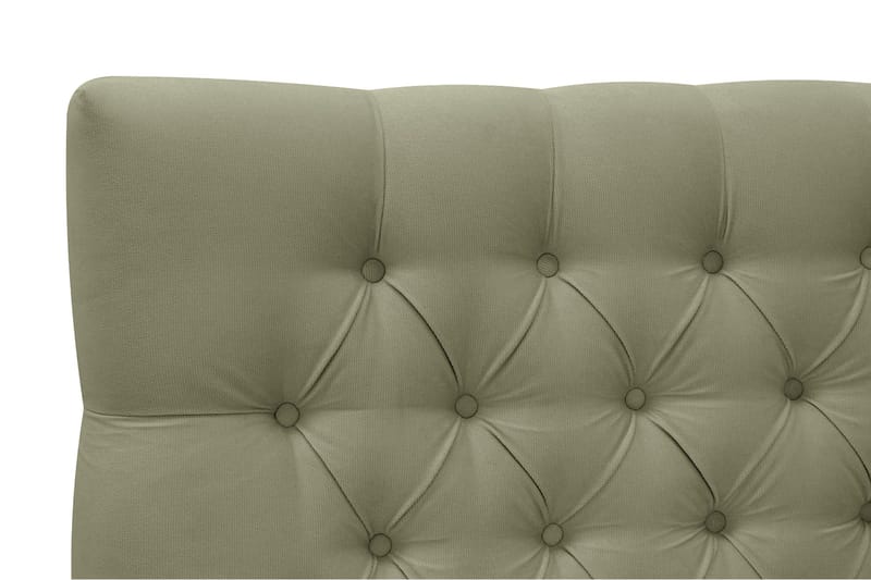 Hilton Lyx Täydellinen Sänkypaketti 160x200 cm Jenkkisänky nappikoristellulla sängynpäädyllä sametista - Oliivinvihreä / Sametti - Huonekalut - Sänky - Parisänky