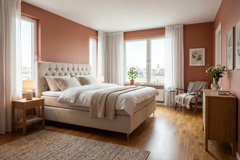 Hilton Lyx -täydellinen sänkypaketti 180x200 cm, kontinentaalisänky, jossa chenille-kankaasta valmistettu napitettu sängynpääty - Beige - Huonekalut - Sänky - Jenkkisängyt