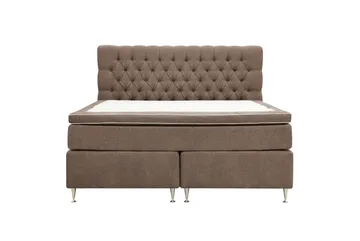 Hilton Lyx Täydellinen sänkypaketti 180x200 cm jenkkisänky napitetulla chenille-sängynpäädyllä