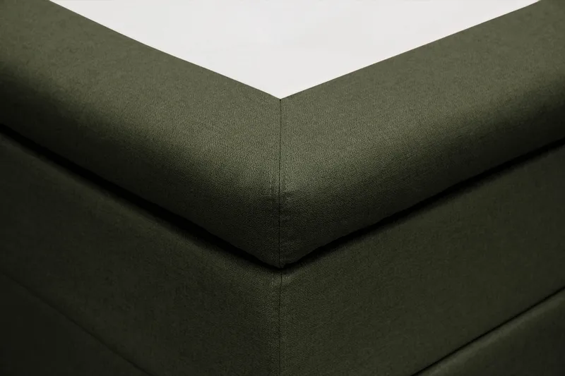 Hilton Sänkypaketti 160x200 cm Jenkkisänky ruutukuvioitu sängynpäädyllä - Vihreä - Huonekalut - Sänky - Jenkkisängyt