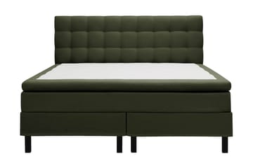 Hilton Sänkypaketti 160x200 cm Jenkkisänky ruutukuvioitu sängynpäädyllä