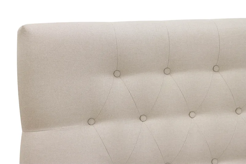 Hilton Sänkypaketti 160x200 cm Jenkkisänky timantti sängynpäädyllä - Beige - Huonekalut - Sänky - Jenkkisängyt