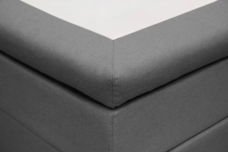 Hilton Sänkypaketti 160x200 cm Jenkkisänky timantti sängynpäädyllä - Harmaa - Huonekalut - Sänky - Jenkkisängyt