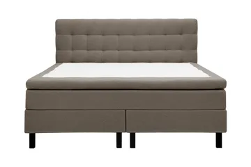 Hilton Sänkypaketti 180x200 cm jenkkisänky ruututikkaisella teddy-sängynpäädyllä