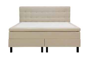 Hilton Sänkypaketti 180x200 cm jenkkisänky ruututikkauksella varustetulla teddy-sängynpäädyllä