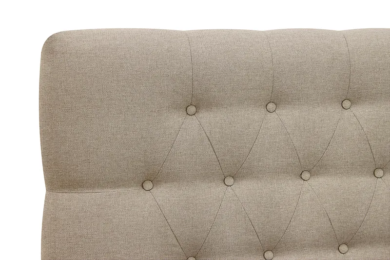 Hilton Sänkypaketti 180x200 cm Jenkkisänky timantti sängynpäädyllä - Beige - Huonekalut - Sänky - Jenkkisängyt