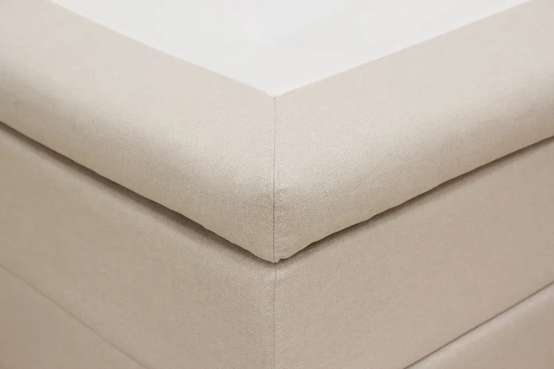 Hilton Sänkypaketti 180x200 cm Jenkkisänky timantti sängynpäädyllä - Beige - Huonekalut - Sänky - Jenkkisängyt