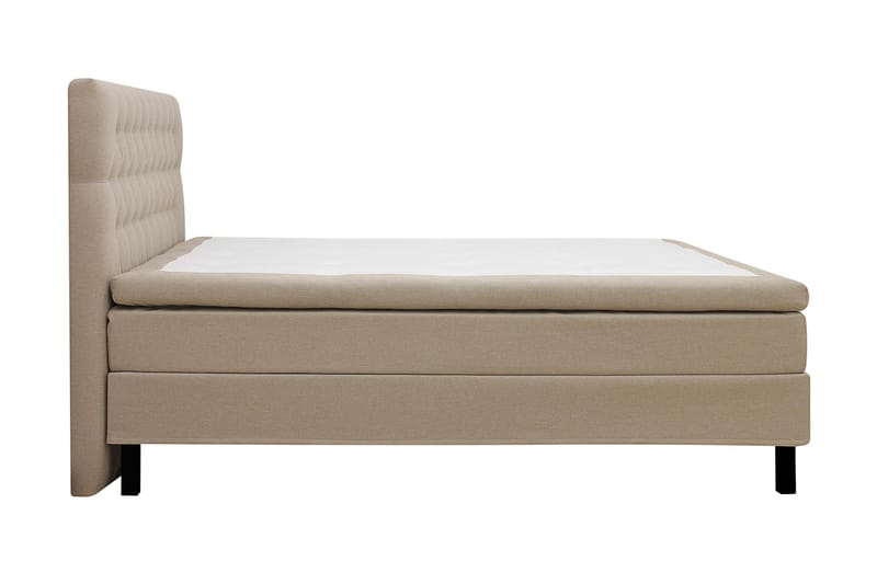 Hilton Sänkypaketti 180x200 cm Jenkkisänky timantti sängynpäädyllä - Beige - Huonekalut - Sänky - Jenkkisängyt