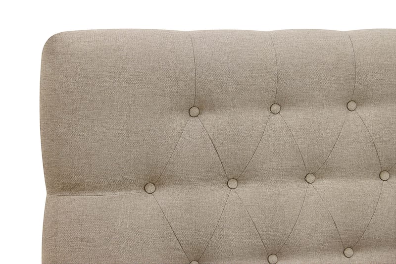 Hilton Sänkypaketti 180x200 cm Jenkkisänky timantti sängynpäädyllä - Beige - Huonekalut - Sänky - Jenkkisängyt