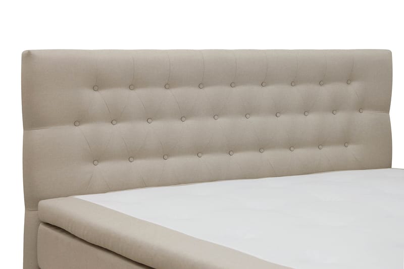 Hilton Sänkypaketti 180x200 cm Jenkkisänky timantti sängynpäädyllä - Beige - Huonekalut - Sänky - Jenkkisängyt