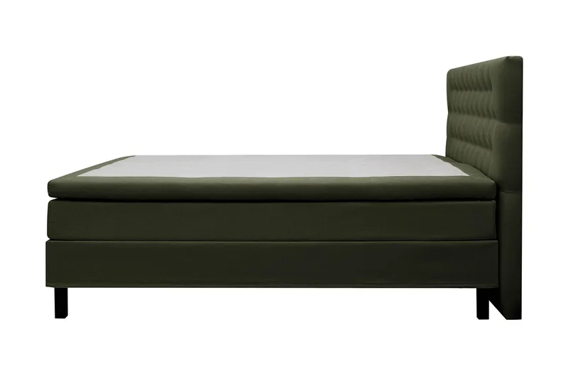 Hilton Sänkypaketti 180x200 cm Jenkkisänky timantti sängynpäädyllä - Vihreä - Huonekalut - Sänky - Jenkkisängyt