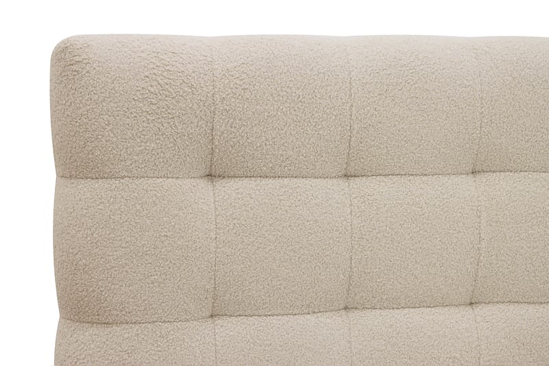 Hilton Täydellinen Sänkypaketti 160x200 cm Jenkkisänky ruutukuvioitu sängynpäädyllä - Beige - Huonekalut - Sänky - Jenkkisängyt
