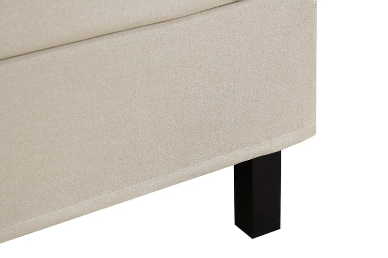Hilton Täydellinen Sänkypaketti 160x200 cm Jenkkisänky ruutukuvioitu sängynpäädyllä - Beige - Huonekalut - Sänky - Jenkkisängyt