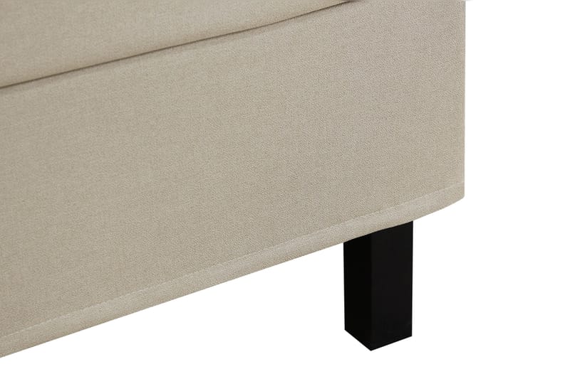 Hilton Täydellinen Sänkypaketti 160x200 cm Jenkkisänky ruutukuvioitu sängynpäädyllä - Beige - Huonekalut - Sänky - Jenkkisängyt
