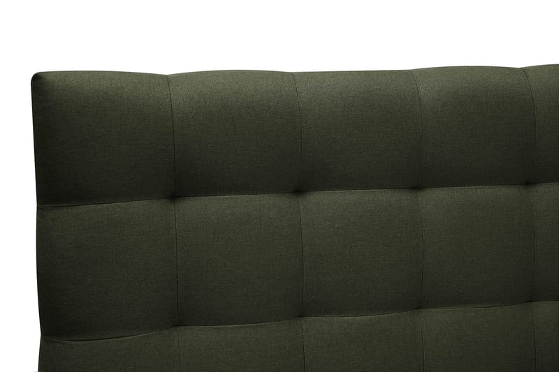 Hilton Täydellinen Sänkypaketti 160x200 cm Jenkkisänky ruutukuvioitu sängynpäädyllä - Vihreä - Huonekalut - Sänky - Jenkkisängyt