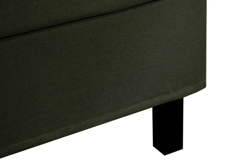 Hilton Täydellinen Sänkypaketti 160x200 cm Jenkkisänky ruutukuvioitu sängynpäädyllä - Vihreä - Huonekalut - Sänky - Jenkkisängyt