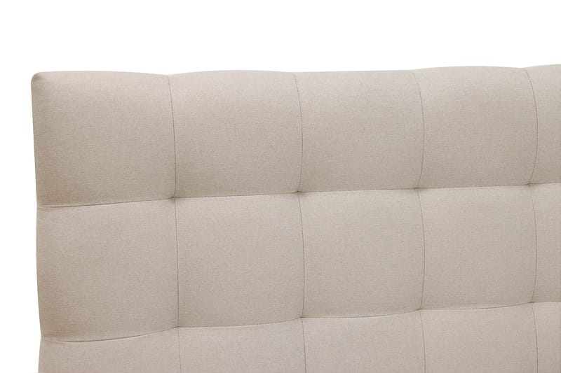 Hilton Täydellinen Sänkypaketti 180x200 cm Jenkkisänky ruutukuvioitu sängynpäädyllä - Beige - Huonekalut - Sänky - Jenkkisängyt