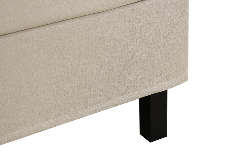 Hilton Täydellinen Sänkypaketti 180x200 cm Jenkkisänky ruutukuvioitu sängynpäädyllä - Beige - Huonekalut - Sänky - Jenkkisängyt
