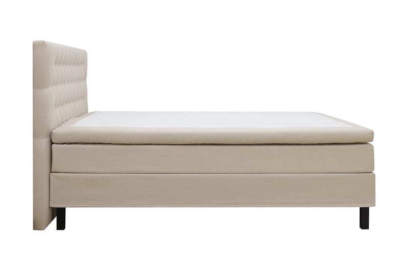 Hilton Täydellinen Sänkypaketti 180x200 cm Jenkkisänky timantti sängynpäädyllä - Beige - Huonekalut - Sänky - Jenkkisängyt