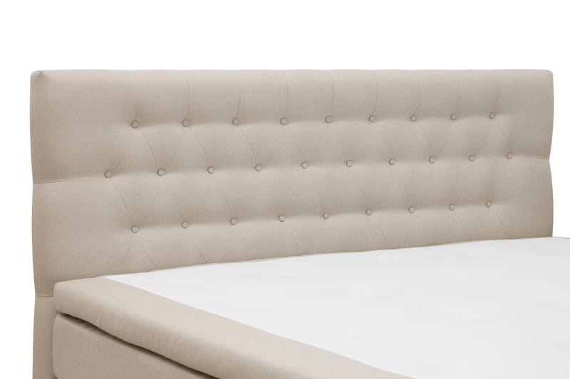 Hilton Täydellinen Sänkypaketti 180x200 cm Jenkkisänky timantti sängynpäädyllä - Beige - Huonekalut - Sänky - Jenkkisängyt