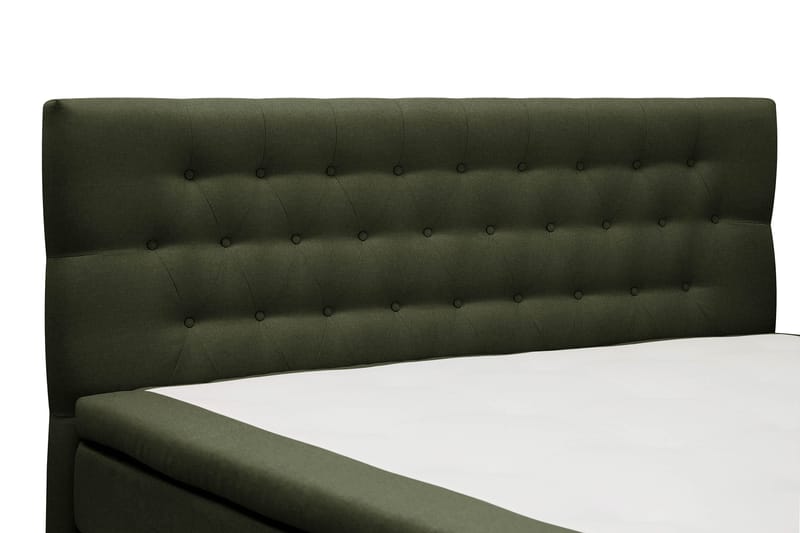Hilton Täydellinen Sänkypaketti 180x200 cm Jenkkisänky timantti sängynpäädyllä - Vihreä - Huonekalut - Sänky - Jenkkisängyt