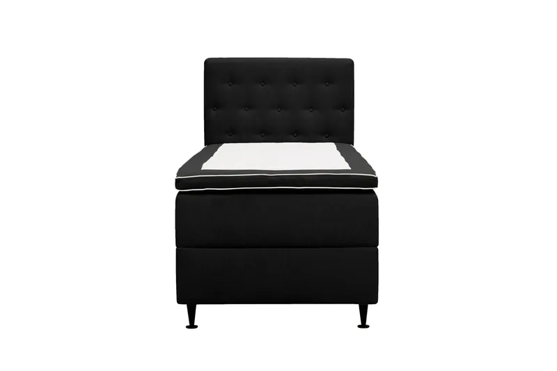 Hilton Plus Täydellinen sänkypaketti säilytystilalla 90x200 cm - Antrasiitti - Huonekalut - Sänky - Yhden hengen sängyt