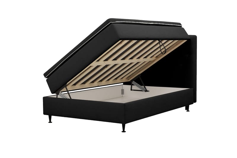 Hilton Plus Jenkkisänky säilytystilalla 140x200 cm - Antrasiitti - Huonekalut - Sänky - Jenkkisängyt