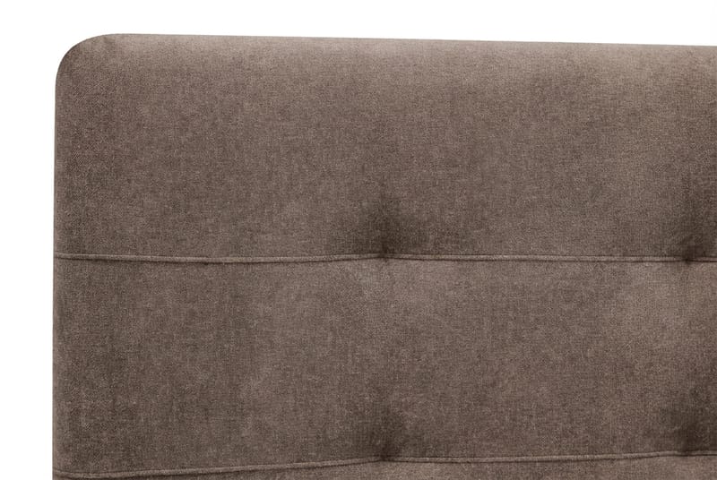 Hilton Premium -täydellinen sänkypaketti 180x200 cm, jenkkisänky sängynpäädyllä - Ruskea kangas - Huonekalut - Sänky - Parisänky