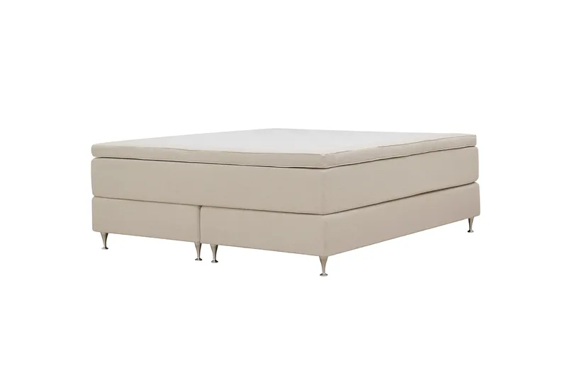 Hilton Premium Jenkkisänky 180x200 cm - Beige Bouclé - Huonekalut - Sänky - Jenkkisängyt