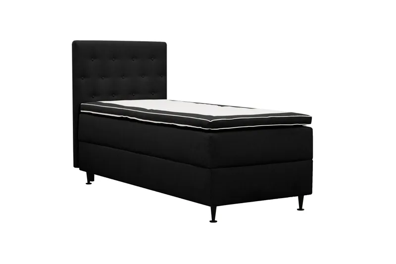 Hilton Plus Täydellinen sänkypaketti säilytystilalla 90x200 cm - Antrasiitti - Huonekalut - Sänky - Yhden hengen sängyt