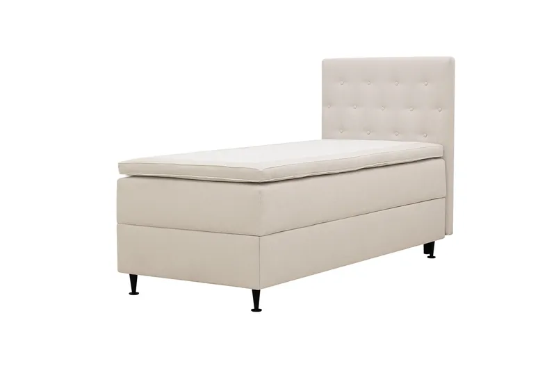 Hilton Plus Täydellinen sänkypaketti säilytystilalla 90x200 cm - Vaalea beige - Huonekalut - Sänky - Parisänky