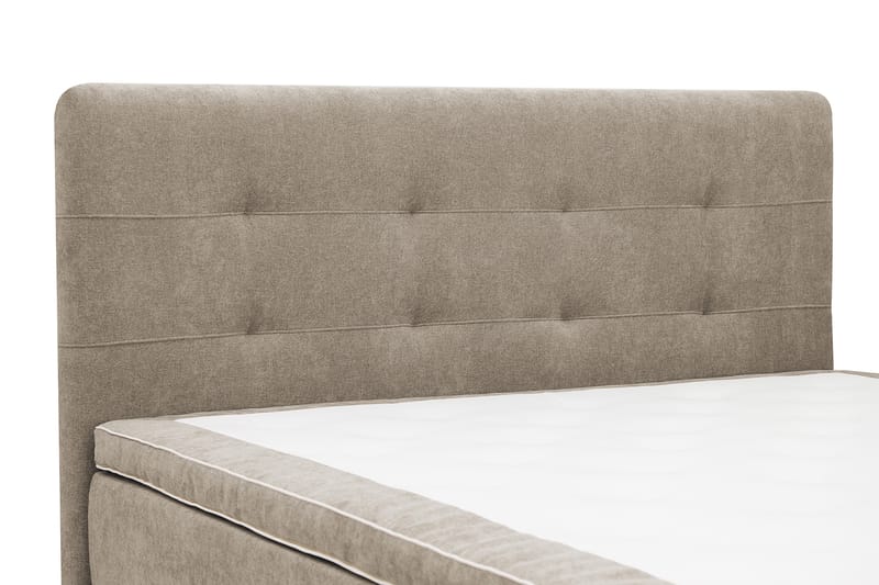 Hilton Premium Täydellinen Sänkypaketti 180x200 cm Kontinenttisänky sängynpäädyllä - Vaaleanruskea Kangas - Huonekalut - Sänky - Parisänky