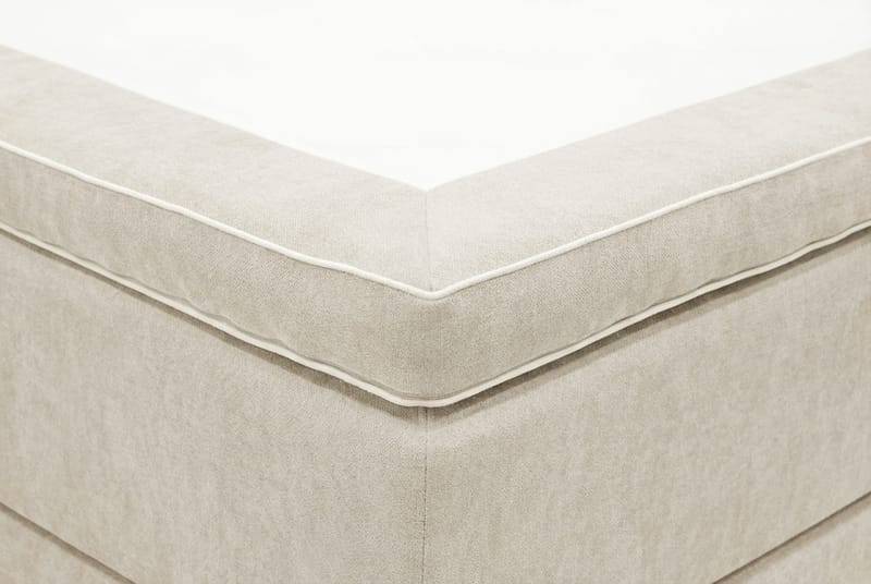 Hilton Premium -jenkkisänky 180x200 cm - Beige kangas - Huonekalut - Sänky - Parisänky