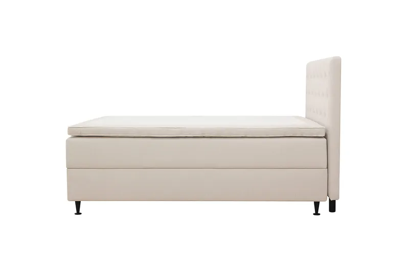 Hilton Plus Täydellinen sänkypaketti säilytystilalla 120x200 cm - Vaalea beige - Huonekalut - Sänky - Sängyt säilytystilalla