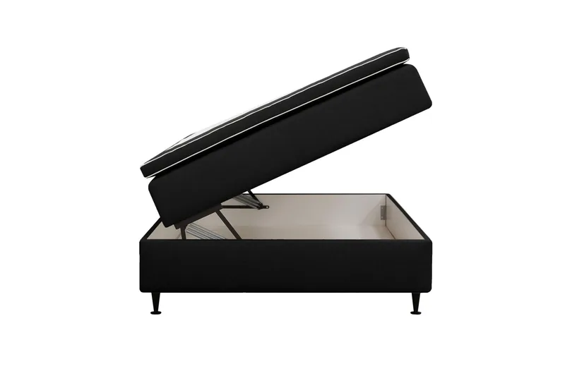 Hilton Plus Jenkkisänky säilytystilalla 140x200 cm - Antrasiitti - Huonekalut - Sänky - Yhden hengen sängyt